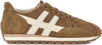 Hogan Bruin Su&egrave;de Leren Veterschoenen - Dames - Sneakers - Bruin - 41 EU - Su&egrave;de - Schoenen