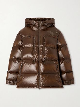 The North Face + Cecilie Bahnsen Piumino Trapuntato In Shell Con Cappuccio - Marrone