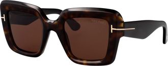 Tom Ford Womens Sunglasses Esme Havana Acetate