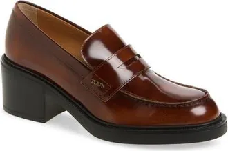 Tod's Penny Loafer Pump in Cuoio Scuro at Nordstrom, Size 37.5