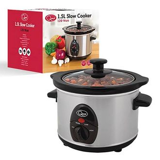 Quest 1.5 Litre Slow Cooker | TJ Hughes Silver