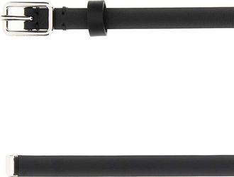 Givenchy Womens Double Belt Black Calf
