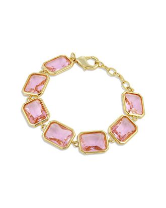 Savvy Cie Jewels 18K Plated Cz Dangle Bracelet