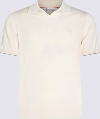 Brunello Cucinelli T-Shirts And Polos English White-Uomo
