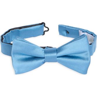 Nordstrom Rack Satin Solid Bow Tie in Ocean at Nordstrom Rack