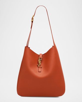 Saint Laurent Le 5 &Agrave; 7 Large YSL Shoulder Bag in Grain Leather