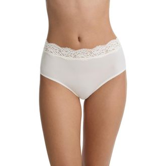 Skarlett Blue Divine Lace Trim Brief in Whipped Cream at Nordstrom, Size X-Large