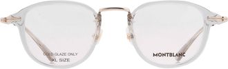 Montblanc Demo Oval Mens Eyeglasses MB0336O 003 48