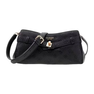 Guess Tassen, Dames, Zwart, ONE Size, Ella Logo Girlfriend Crossbody