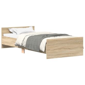 vidaXL Estructura De Cama Roble Sonoma 80 X 200 Cm Vidaxl