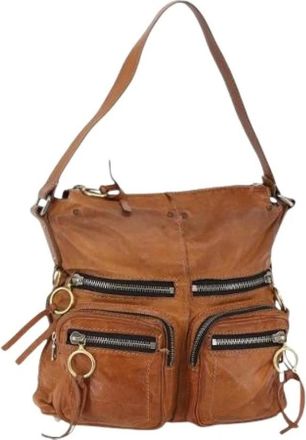 Chlo&eacute; Pre-owned Shoulder Bags, female, Brown, Size: ONE SIZE Pre-owned Leather Shoulder Bag