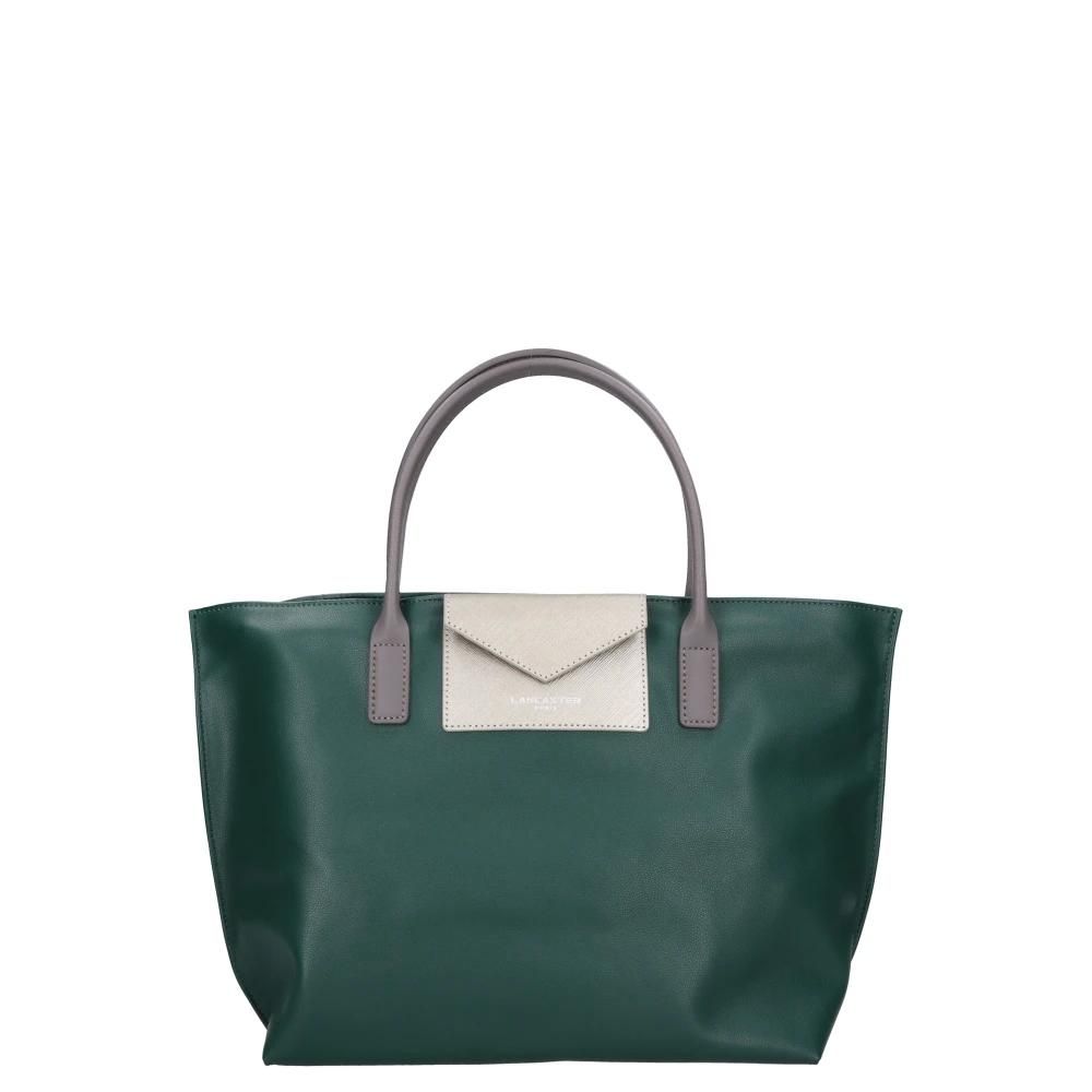 LANCASTER Sac Trotteur Firenze Vert Foncé - Élégant Sac à Épaule Bandoulière En Cuir