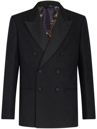 Etro Blazer met dubbele rij knopen - Zwart