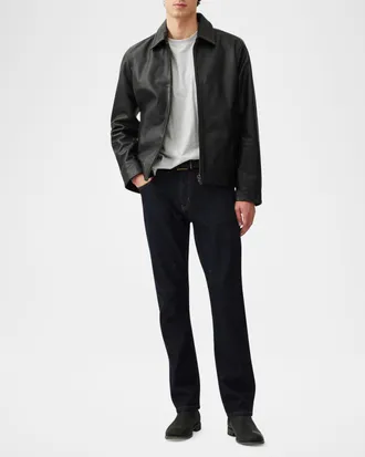 Rodd & Gunn Men & apos;s Haymarket Leather Jacket