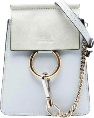 Chlo&eacute; Pre-owned Cross Body Bags, female, Blue, Size: ONE SIZE Pre-owned Faye Bracelet Bag