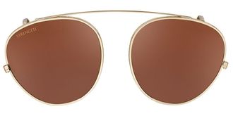 Serengeti Eyewear Serengeti Clip On Only Polarized SS603008 Mens Sunglasses Gold Size Standard