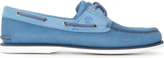 Timberland Mens Classic Dark Green Lace-Up Boat Shoes in Dk Blue Nubuck - Size UK 10.5