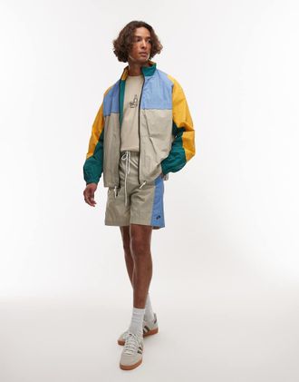 Parlez Clothing Breeze - Giacca sportiva multicolore con pannelli a contrasto