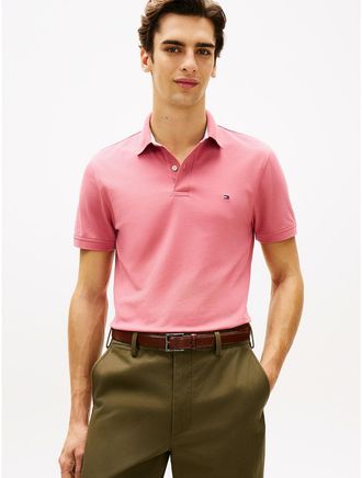 Tommy Hilfiger Mens Regular Fit Stretch Tommy Polo - Pink - XXXL