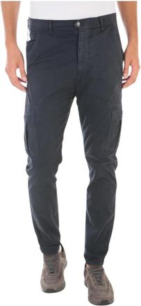 Daniele Alessandrini Jeans - Heren - Slim Fit Broeken - Blauw - W33 - Katoen - Broeken