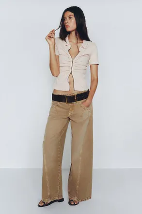 Pilcro Kenny High-Rise Tapered Barrel Jeans