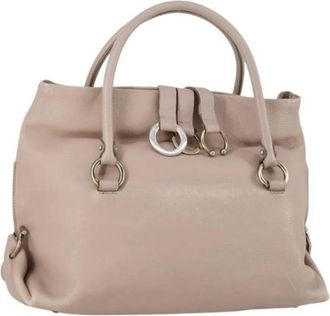 Ferragamo Pre-owned Handbag - Dames - Vintage Handtas - Beige - ONE Size - Leer - Vintage