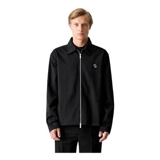 Filling Pieces Coach Jacket Twill Wool - Heren - Zomerjassen - Zwart - M - Wol - Jassen