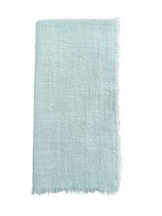 Anaya with Love Cotton Gauze Fringe Napkins- Set of 4 in Bay Blue at Nordstrom