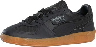 Puma Mens Palermo Leather Trainers, Black/Gum, 7.5 UK