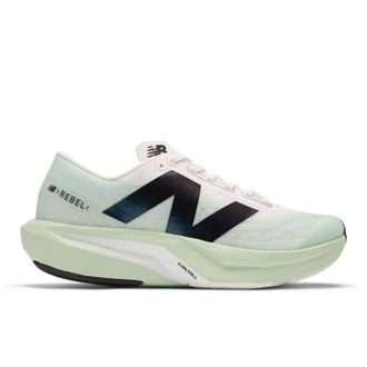 New Balance Womens Fuelcell Rebel V4 Shoe In Green/white