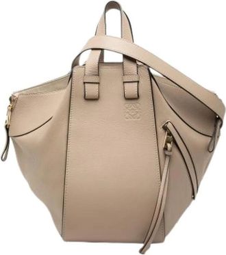 Loewe Pre-owned Hammock - Dames - Vintage Handtas - Beige - ONE Size - Leer - Vintage