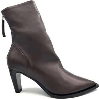 Halmanera Tronchetto - Dames - Laarzen met Hak - Grijs - 39 EU - Leer - Schoenen