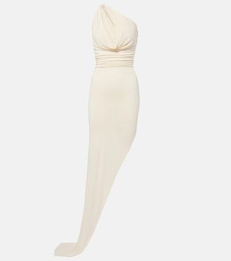 Rick Owens Aaliyah asymmetric draped gown