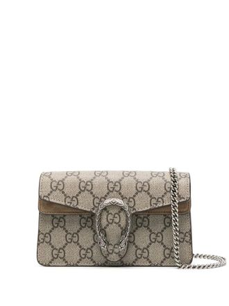 Gucci mini Dionysus shoulder bag - women - Suede/Canvas - OS - Neutrals