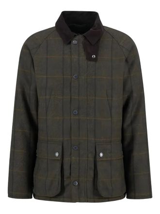 Barbour Giacca con colletto a coste - Verde