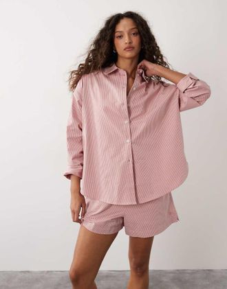 Sweaty Betty Summer - Camicia a righe rosa e bianca multicolore