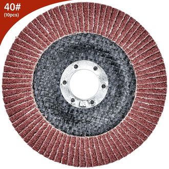 OEM 10 Discos De L&aacute;minas De &Oslash; 125 Mm X 22 Mm, Grano 40. Discos Abrasivos Para Desbarbado, Eliminaci&oacute;n De &Oacute;xido, Pulido Y Acabado