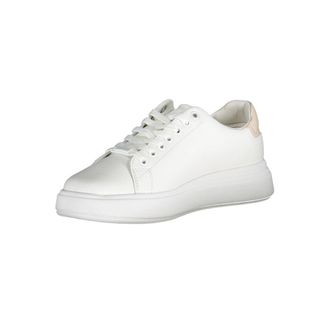 Calvin Klein Leather and Polyester Sneaker - White