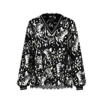 Marc Cain Dames, Blouses & Shirts, Zwart, Maat: 3XL Taf