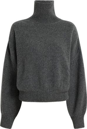 Khaite Grey High-neck Sweater