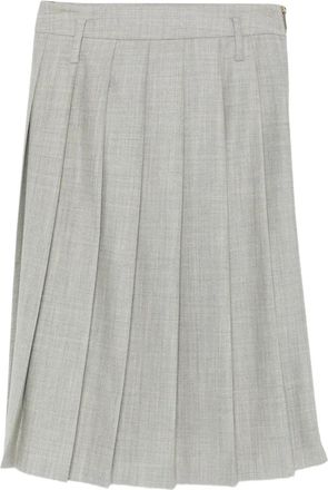 Semicouture Estella midi-rok met rits - Grijs