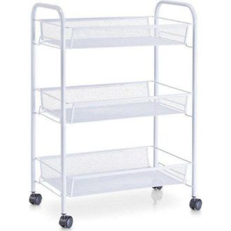 ZELLER Carro Eco Blanco 63 Cm Dise&ntilde;o Sobrio