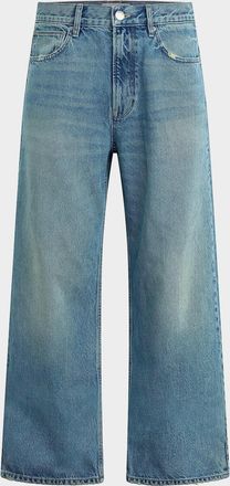 Hudson Men & apos;s Luca Faded Denim Wide-Leg Jeans