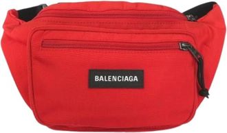 Balenciaga Pre-owned Nylon Heuptas - Dames - Vintage Heuptassen - Rood - ONE Size - Nylon - Vintage
