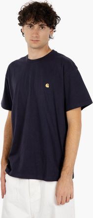 Carhartt Work in Progress S/S Chase t-shirt dark navy / gold