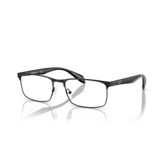 Emporio Armani 0ea1149 Rectangular Metal Eyeglass Frames with Minimalist Design