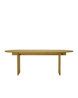 Hannun Mesa de comedor de madera de abeto en color natural, 160cm