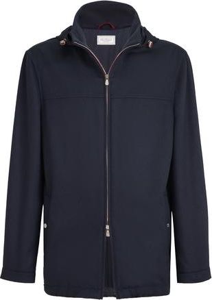 Brunello Cucinelli Lightweight cashmere flannel biker jacket in Navy Blue at Nordstrom, Size 48 It