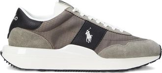 Polo Ralph Lauren Sneakers Train 89 con inserti in pelle scamosciata - Grigio