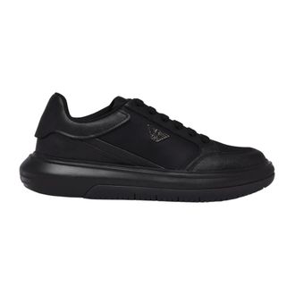 Emporio Armani Sneakers - Heren - Sneakers - Zwart - 45 EU - Polyester - Schoenen